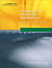 Framework for Performance Specifications: Guide for Specification Writers