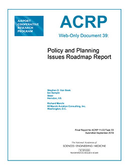 Policy and Planning Issues Roadmap Report