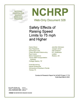 Safety Effects of Raising Speed Limits to 75 mph and Higher